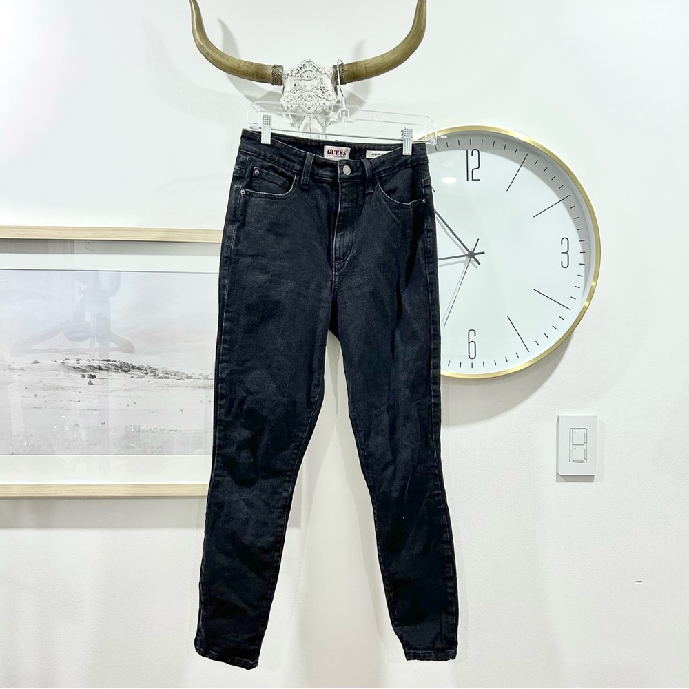 Guess Originals High Rise Skinny Jeans – Black (Size 27) - Picture 3 of 9